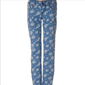 NEW So Floral Blue Jeans